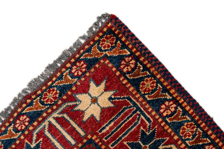 3' 4 x 5' 5 Hand Knotted Kazak Wool Rug