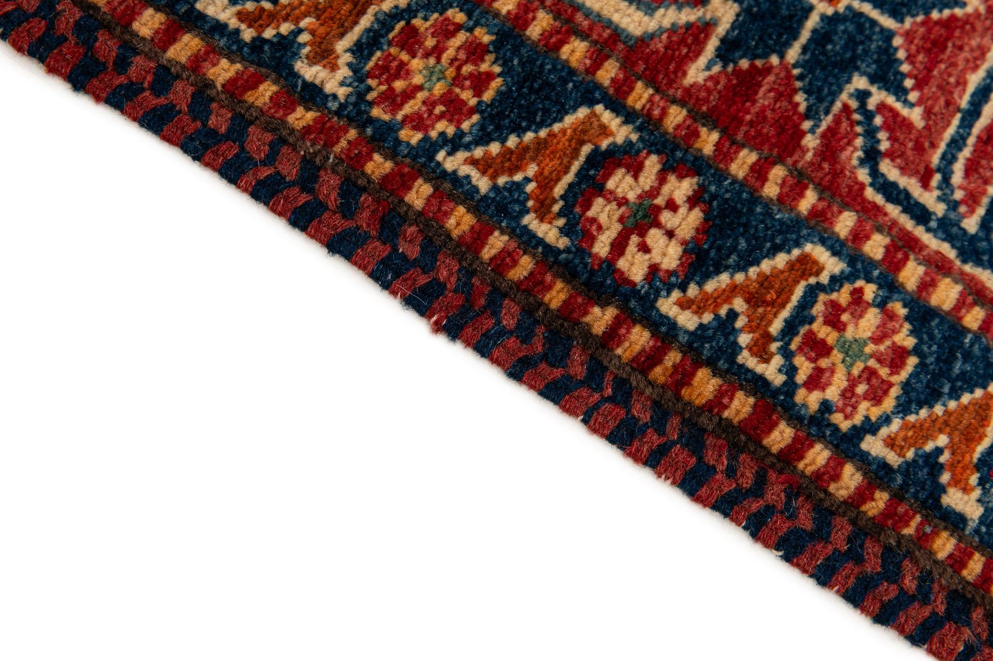 3' 4 x 5' 5 Hand Knotted Kazak Wool Rug