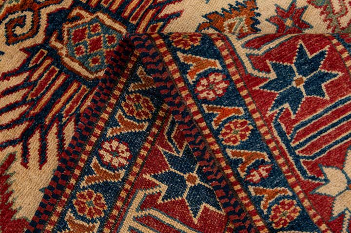 3' 4 x 5' 5 Hand Knotted Kazak Wool Rug