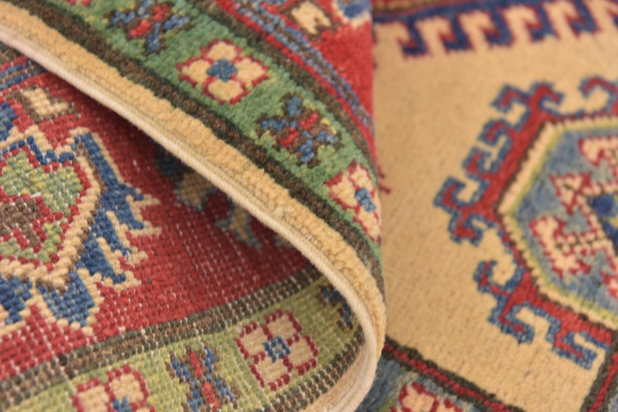 3' 10 x 5' 10 Hand Knotted Kazak Rug
