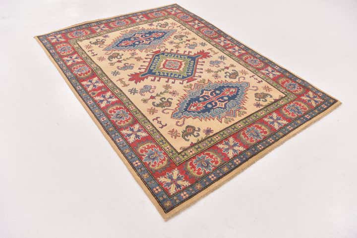 5' x 6' 8 Hand Knotted Kazak Rug