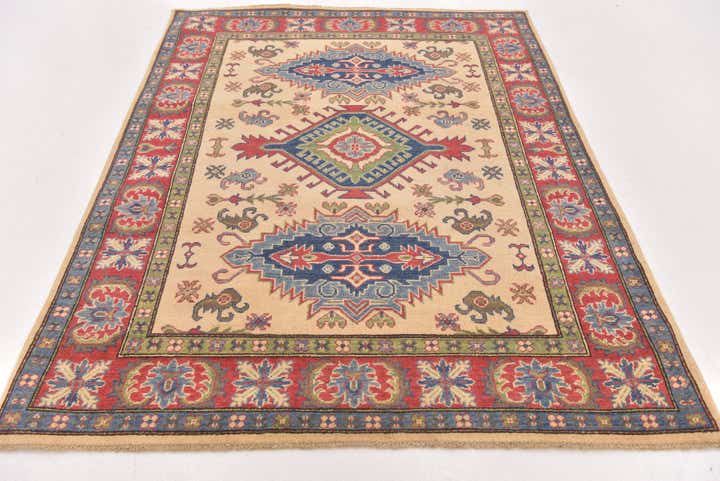 5' x 6' 8 Hand Knotted Kazak Rug