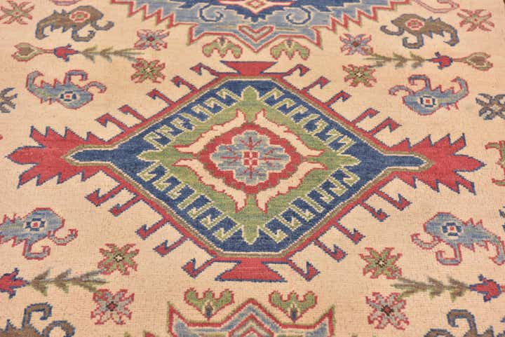 5' x 6' 8 Hand Knotted Kazak Rug