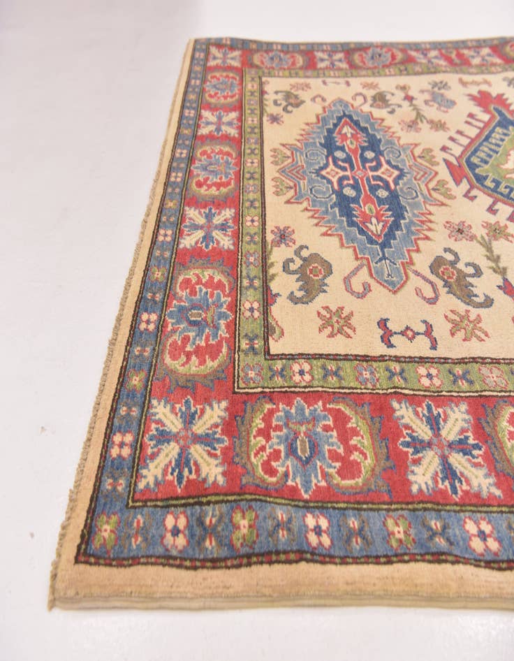 Detail image of 5' x 6' 8 Hand Knotted Kazak Rug