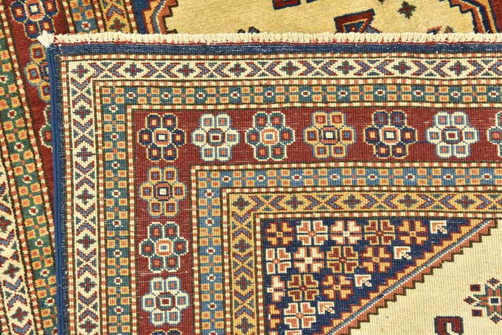 145cm x 225cm Hand Knotted Kazak Oriental Rug