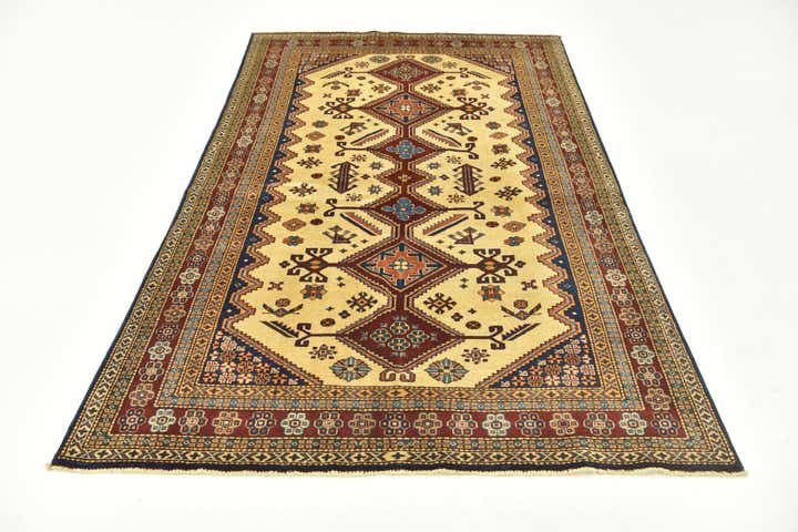 145cm x 225cm Hand Knotted Kazak Oriental Rug