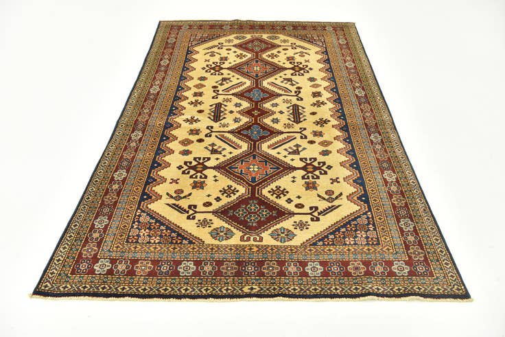 Detail image of 4' 9 x 7' 5 Hand Knotted Kazak Oriental Rug