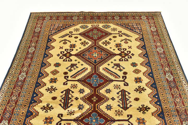 4' 9 x 7' 5 Hand Knotted Kazak Oriental Rug