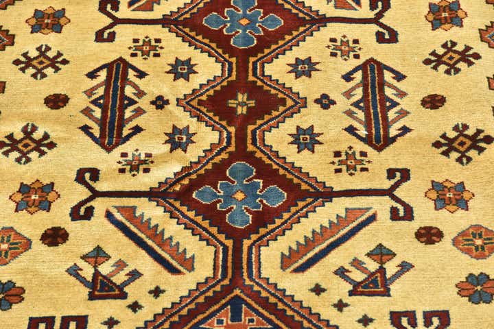 145cm x 225cm Hand Knotted Kazak Oriental Rug