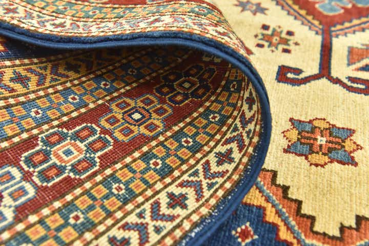 145cm x 225cm Hand Knotted Kazak Oriental Rug