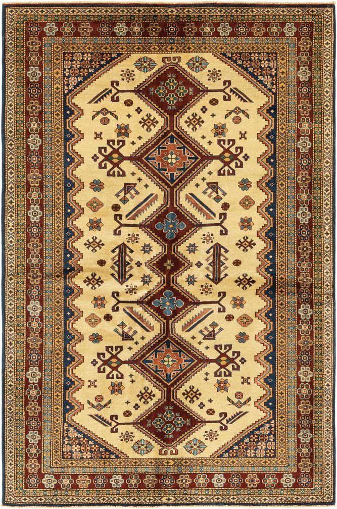 4' 9 x 7' 5 Hand Knotted Kazak Oriental Rug
