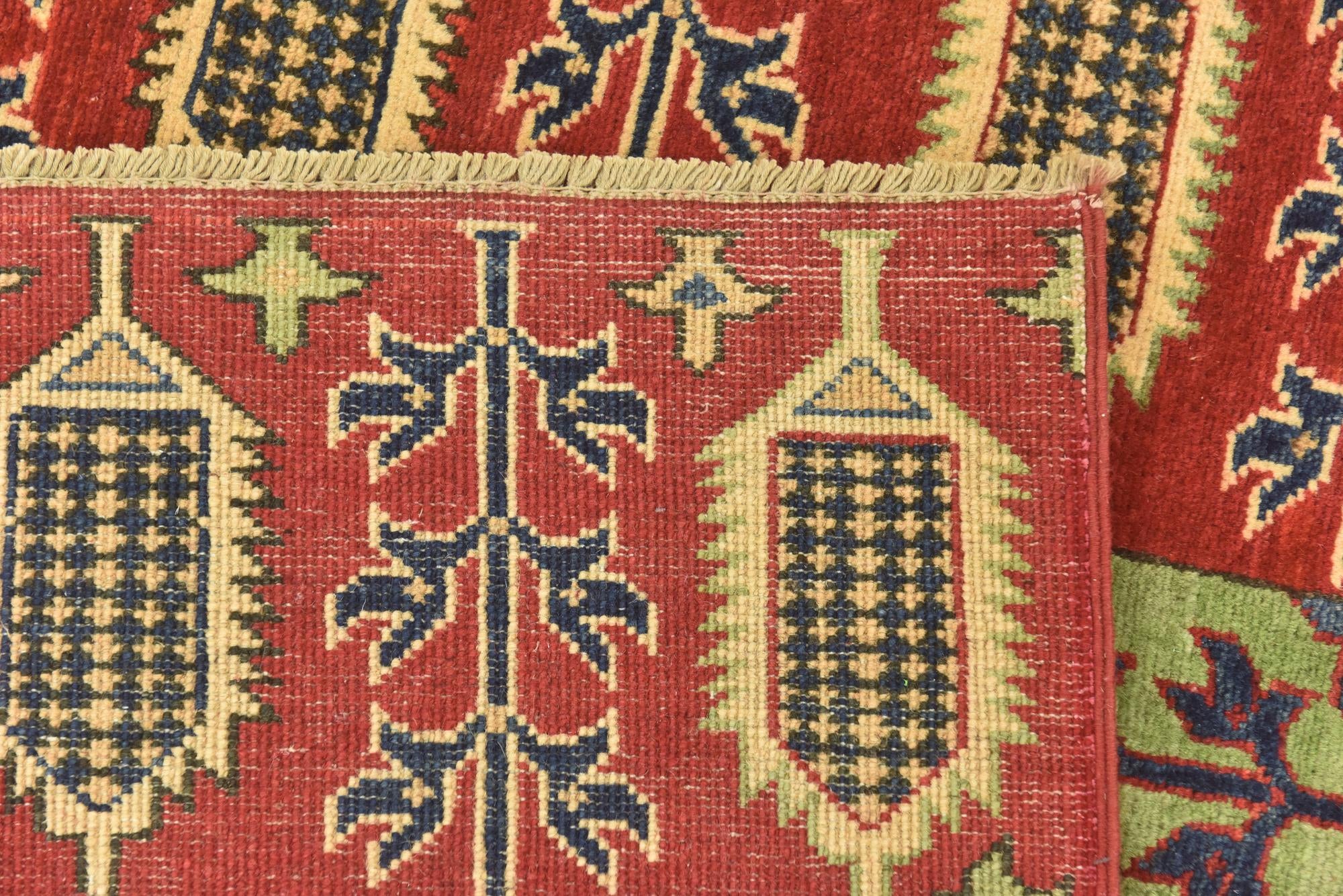 5' 6 x 8' Hand Knotted Kazak Rug