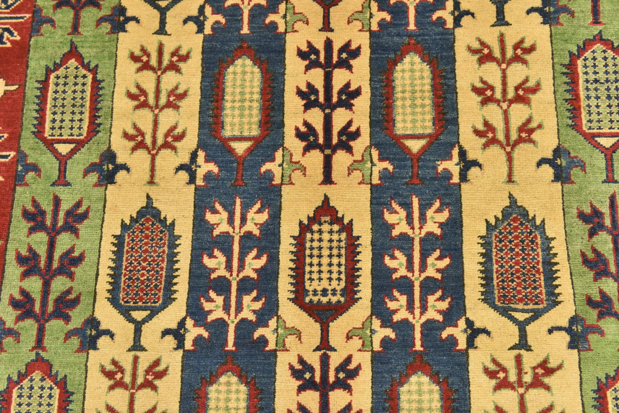 5' 6 x 8' Hand Knotted Kazak Rug