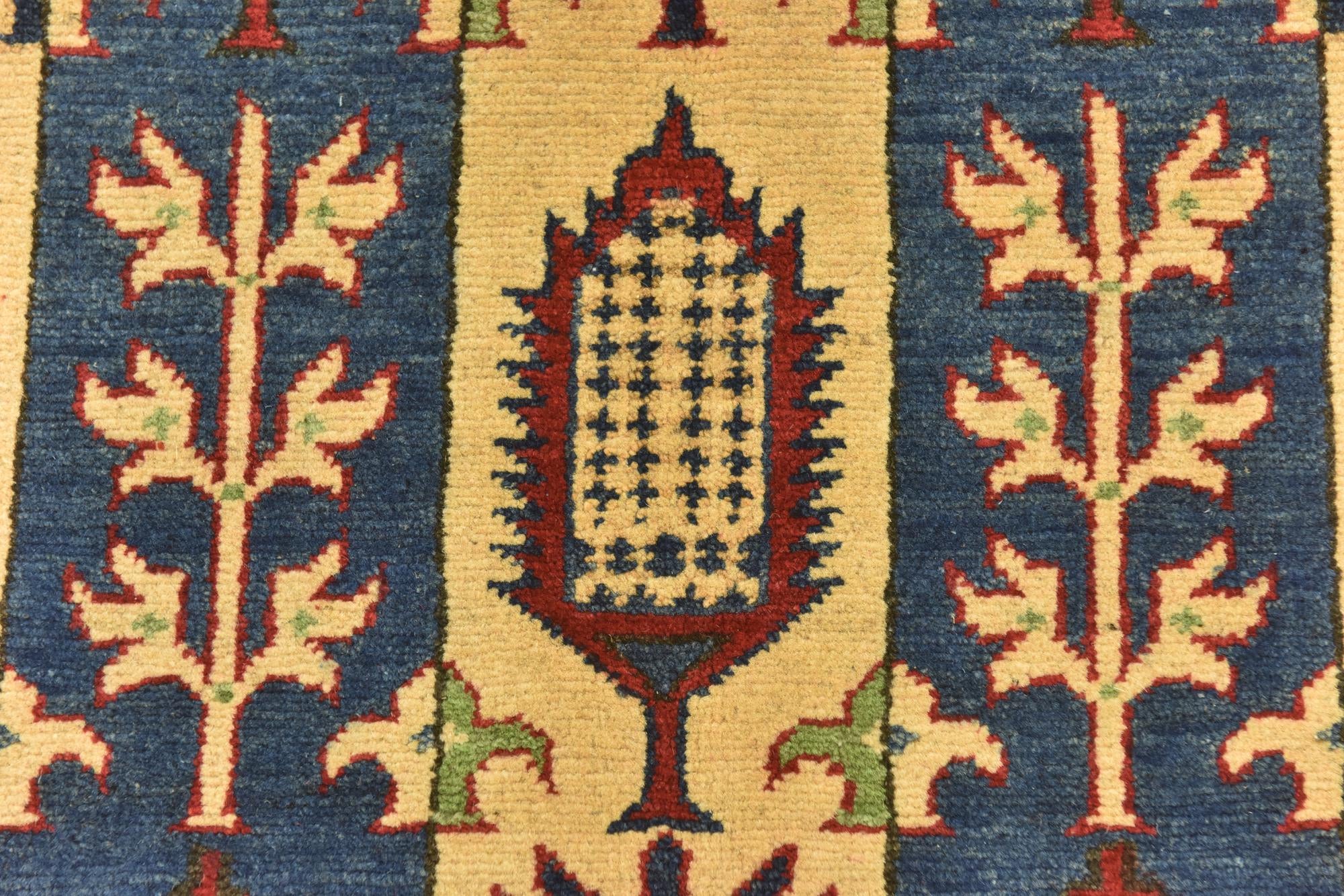 5' 6 x 8' Hand Knotted Kazak Rug