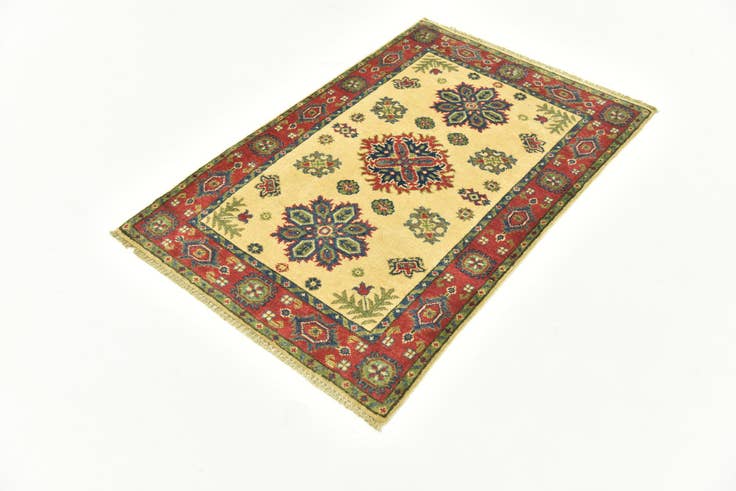 Detail image of 2' 7 x 4' Hand Knotted Kazak Rug