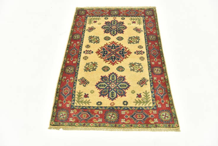 Detail image of 2' 7 x 4' Hand Knotted Kazak Rug