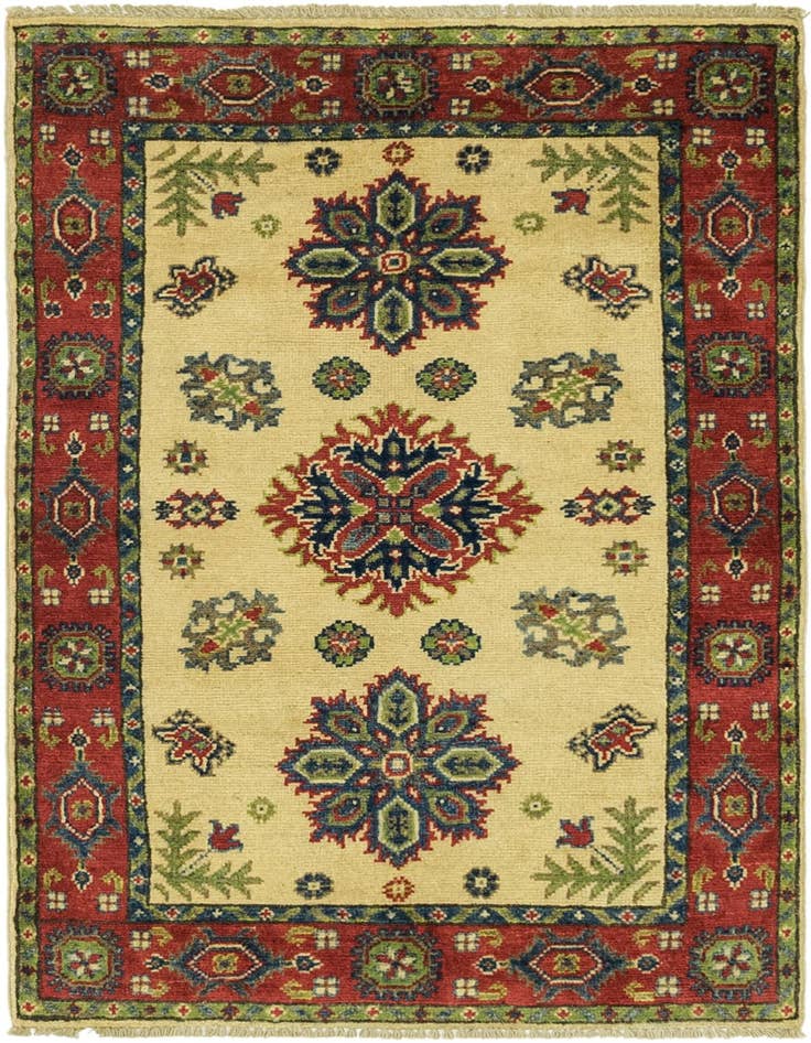 Detail image of 2' 7 x 4' Hand Knotted Kazak Rug