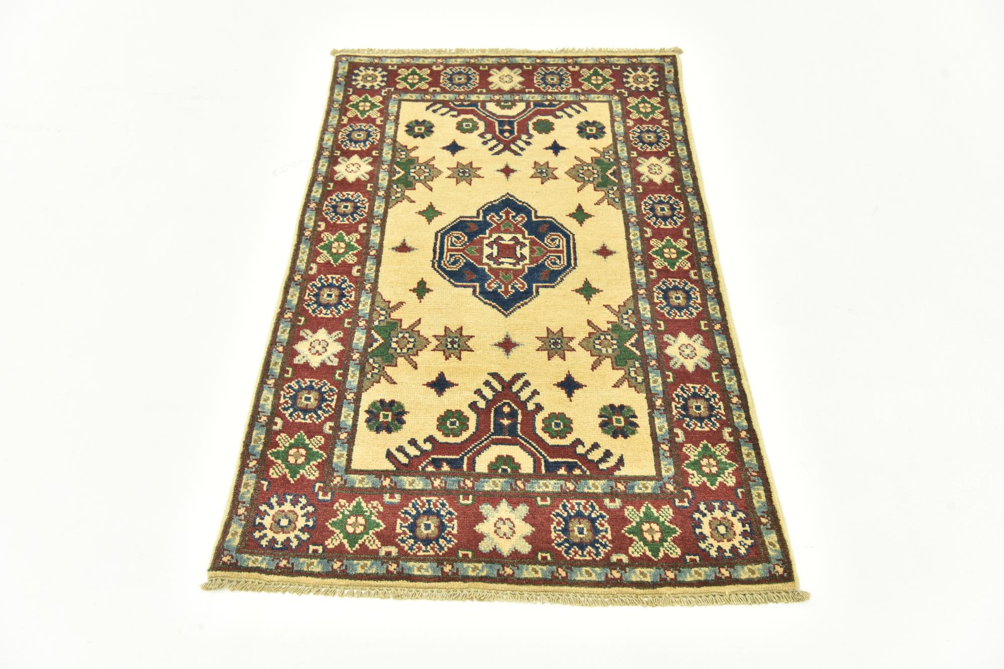 2' 6 x 4' 3 Hand Knotted Kazak Rug