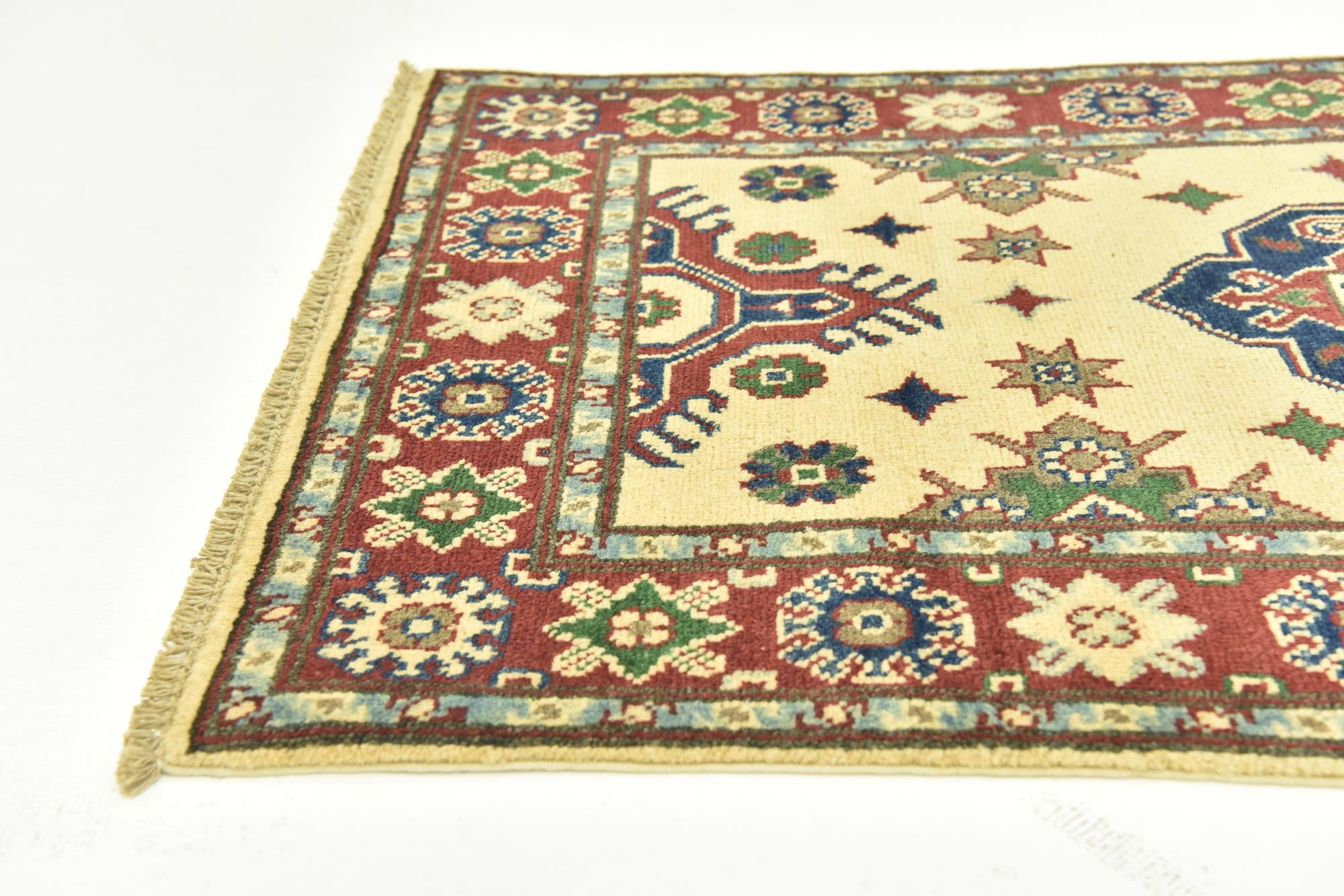 2' 6 x 4' 3 Hand Knotted Kazak Rug