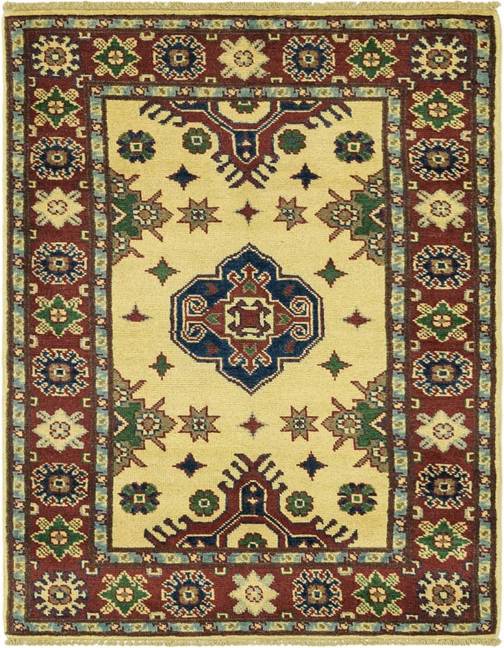Detail image of 2' 6 x 4' 3 Hand Knotted Kazak Rug