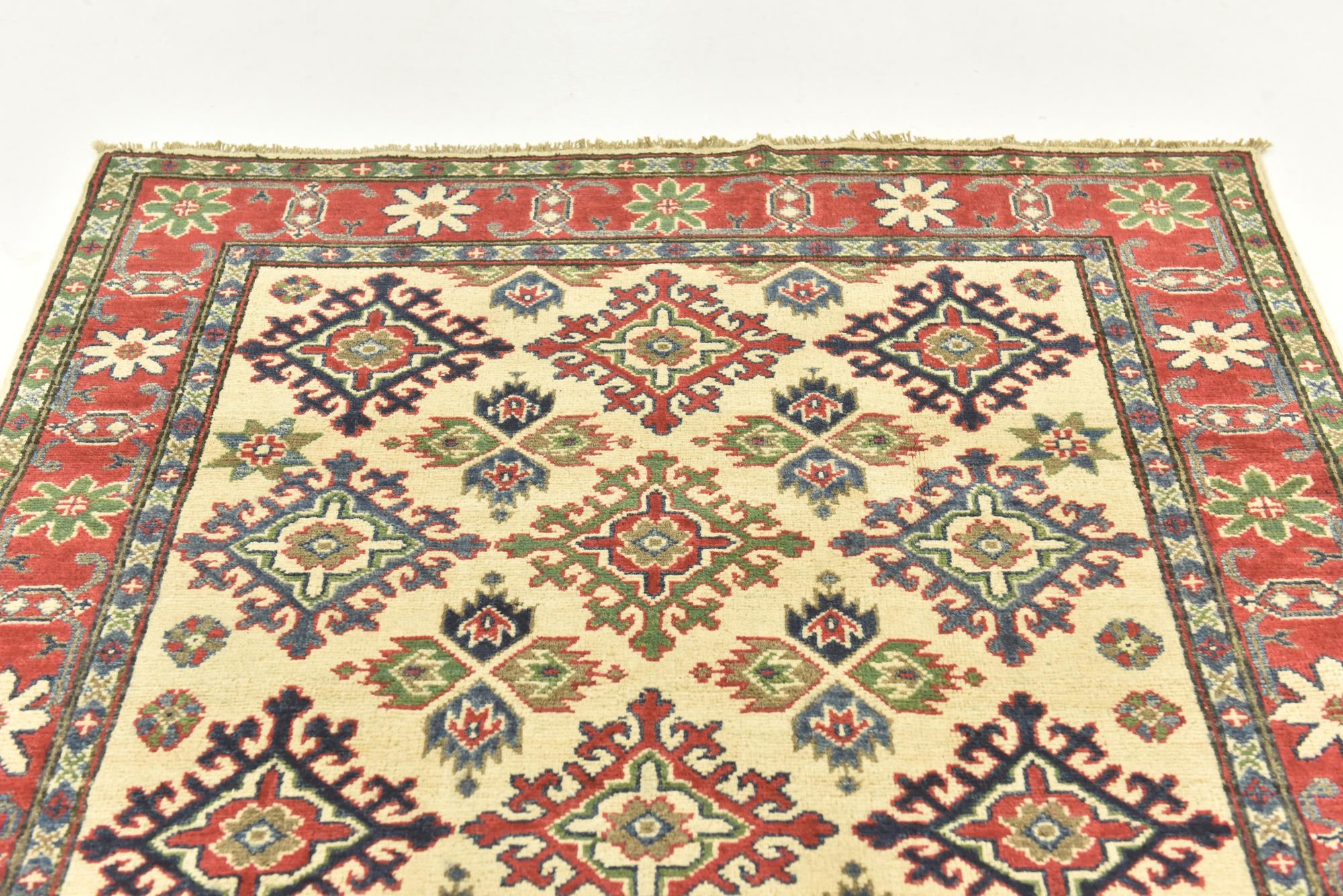 3' 10 x 5' 8 Hand Knotted Kazak Rug