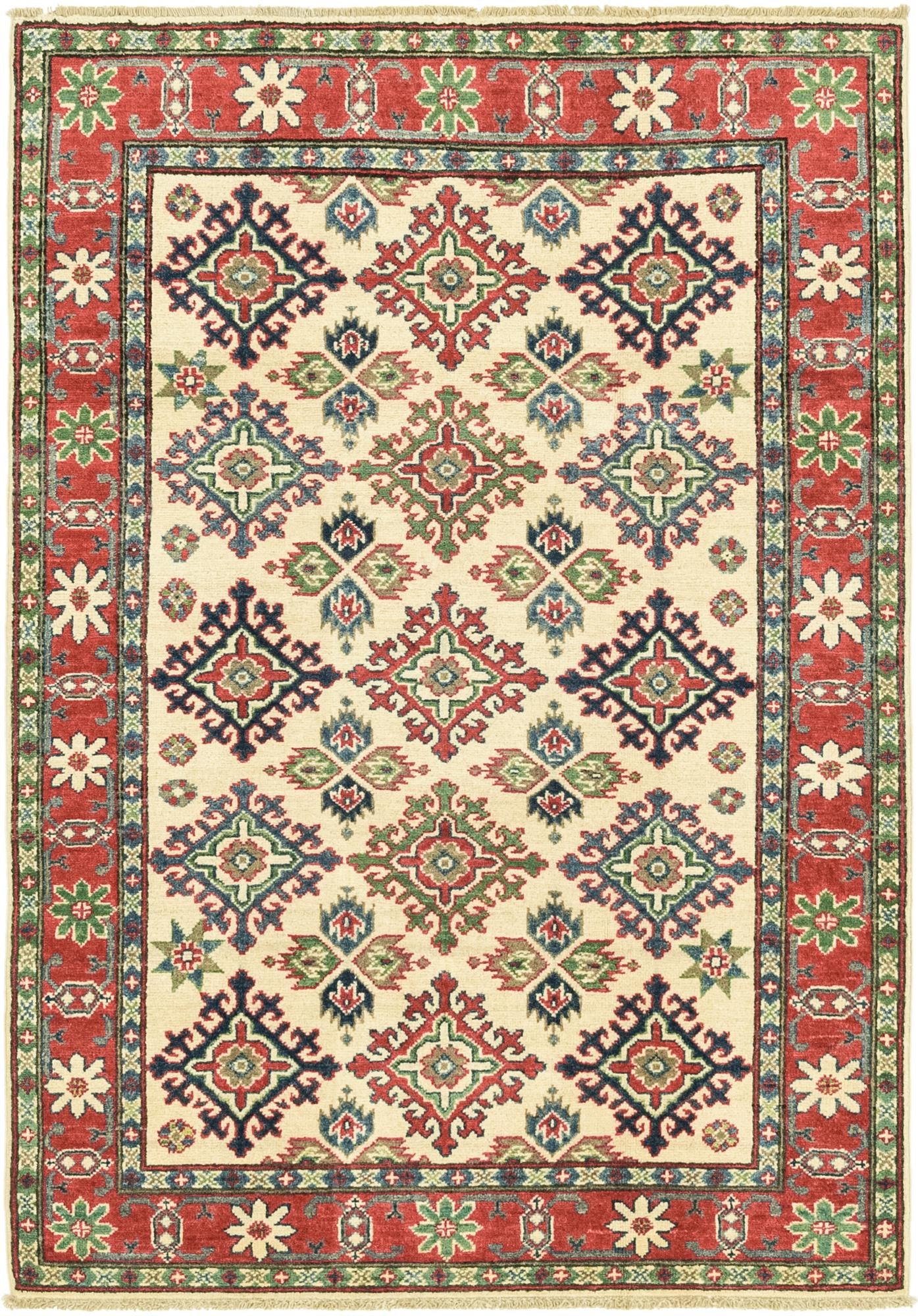 3' 10 x 5' 8 Hand Knotted Kazak Rug