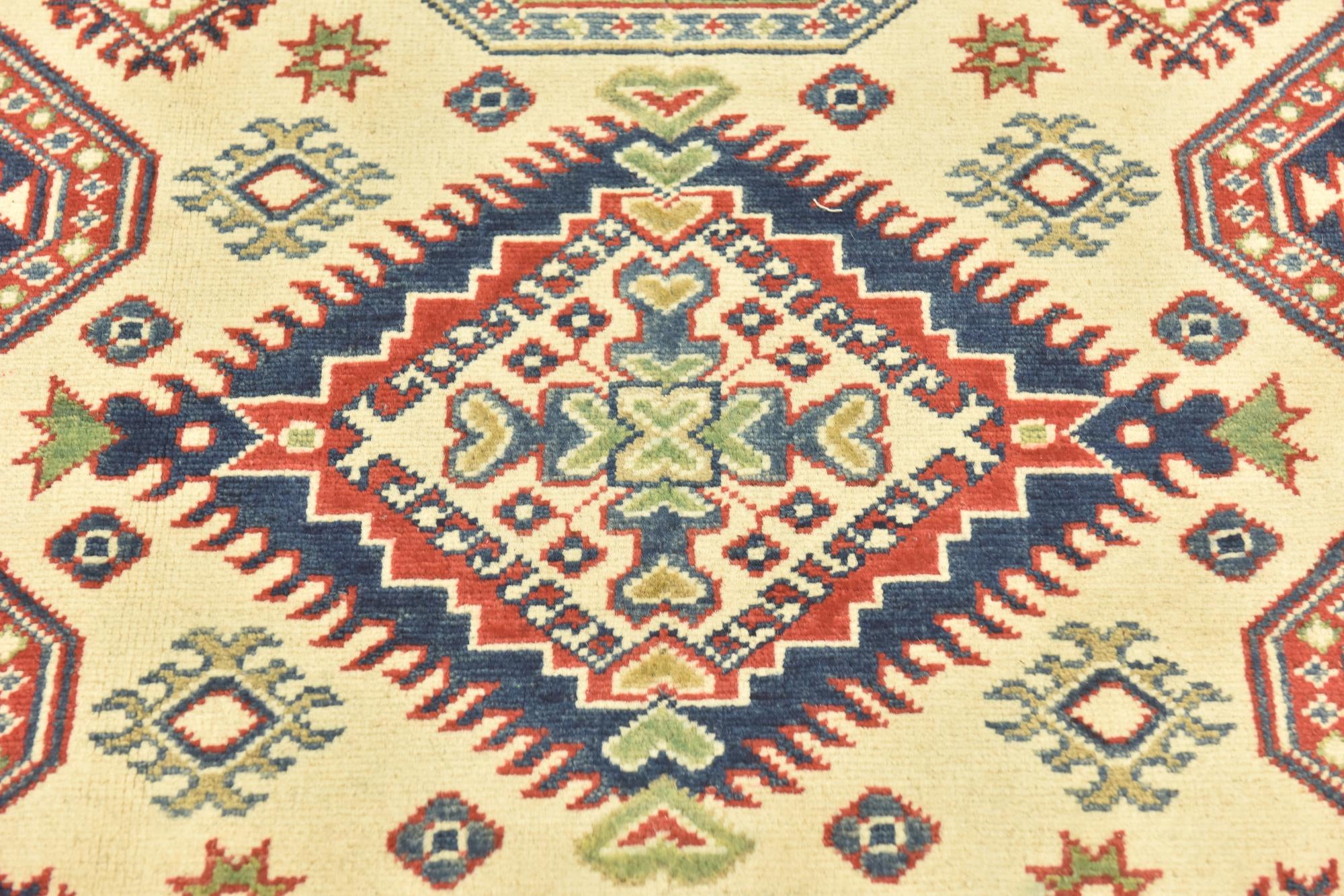 4' 1 x 5' 9 Hand Knotted Kazak Rug