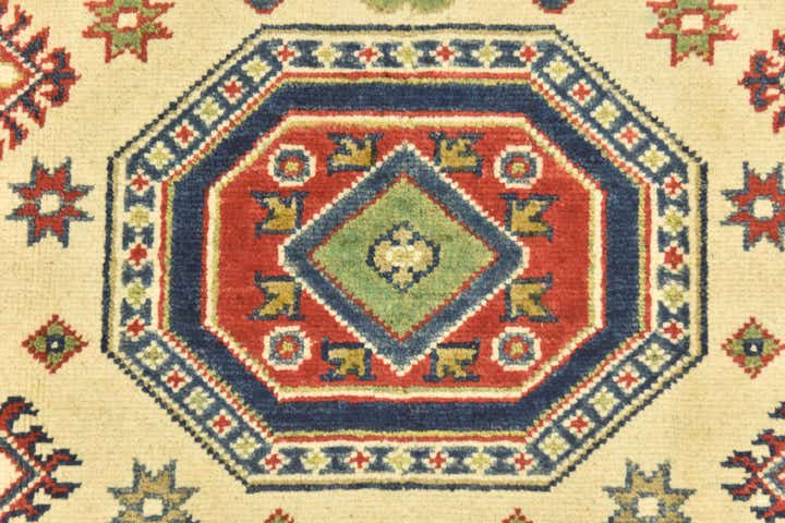4' 1 x 5' 9 Hand Knotted Kazak Rug