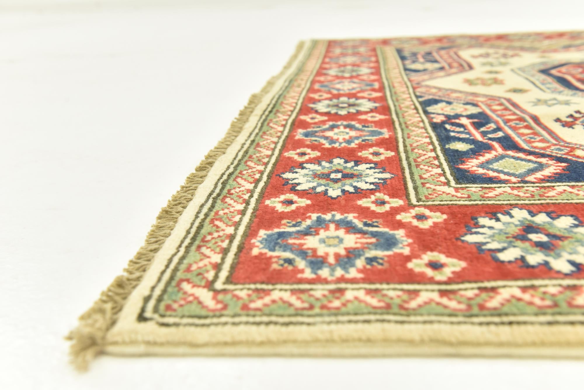 4' 1 x 5' 9 Hand Knotted Kazak Rug