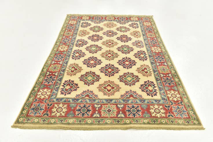 Detail image of 3' 10 x 6' Hand Knotted Kazak Rug