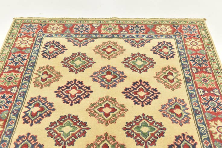 Detail image of 3' 10 x 6' Hand Knotted Kazak Rug