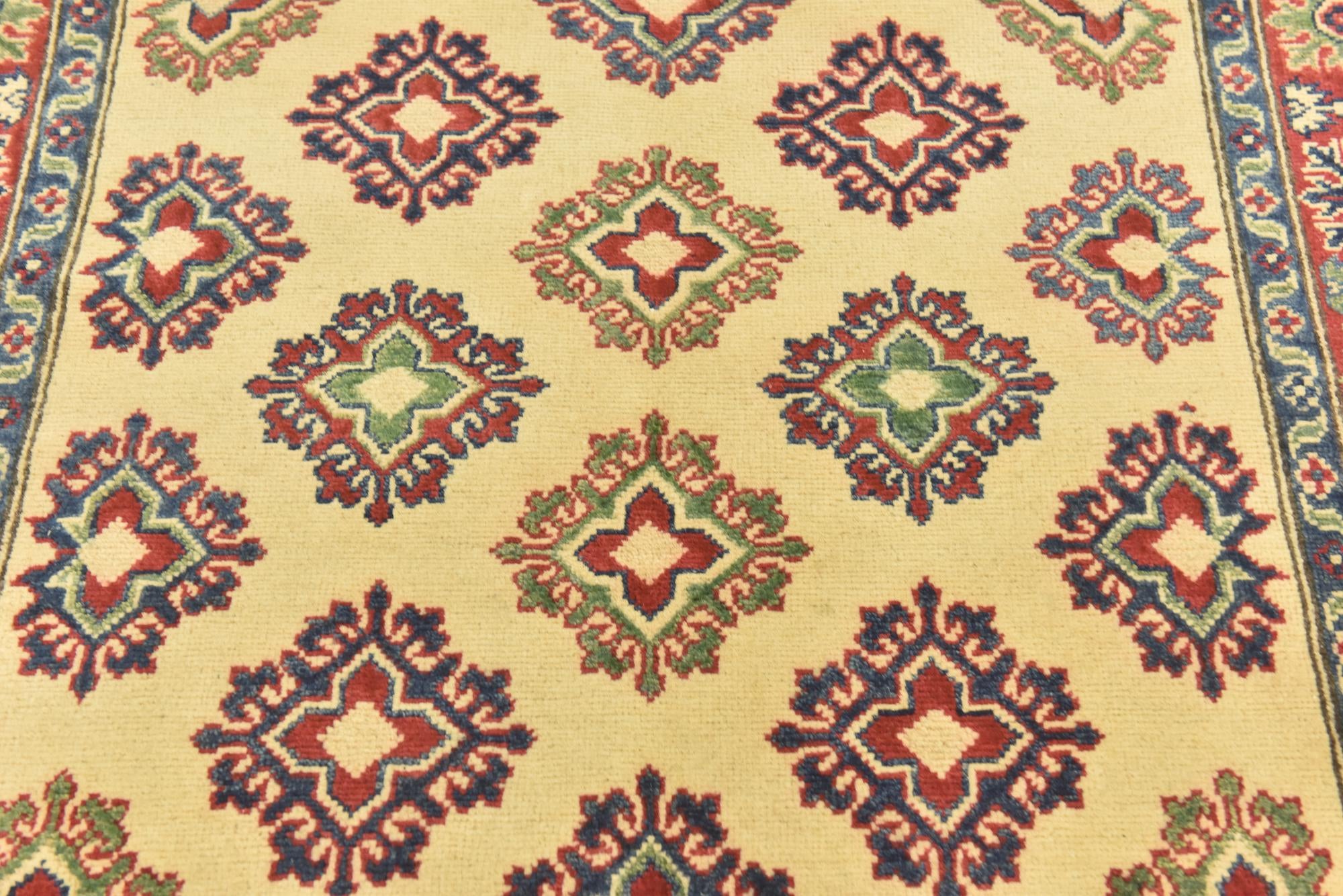 3' 10 x 6' Hand Knotted Kazak Rug