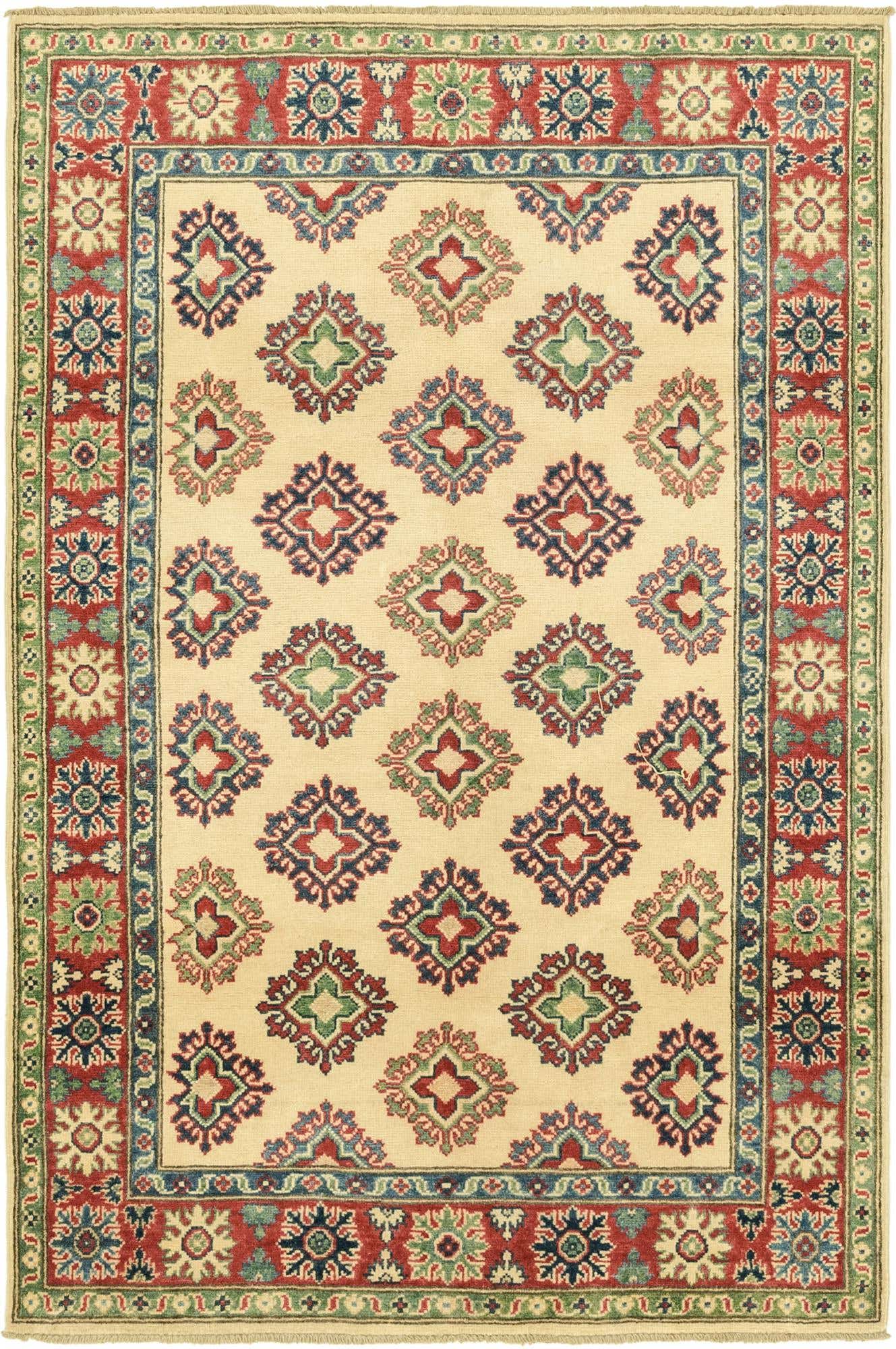 3' 10 x 6' Hand Knotted Kazak Rug