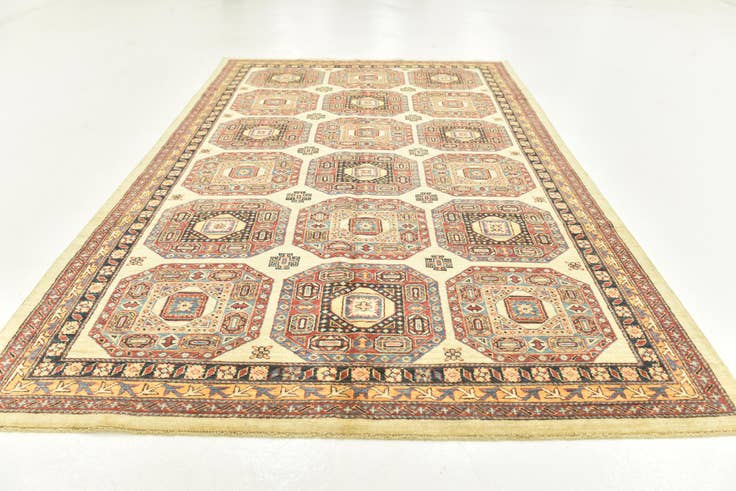 Detail image of 6' x 8' 10 Hand Knotted Kazak Oriental Rug