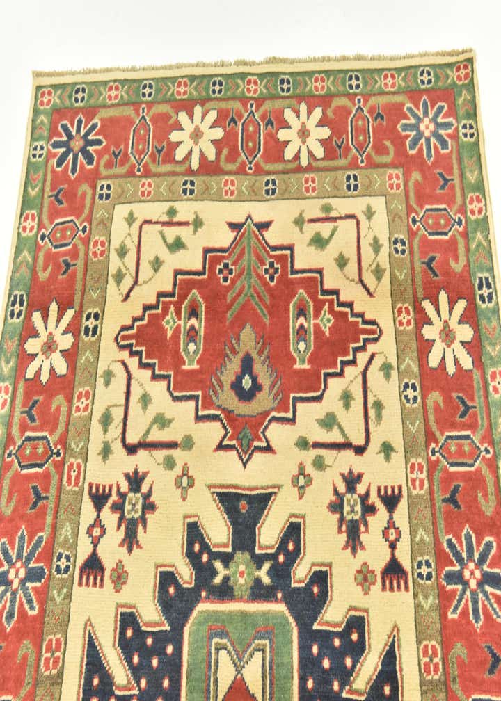 4' x 6' Hand Knotted Kazak Rug