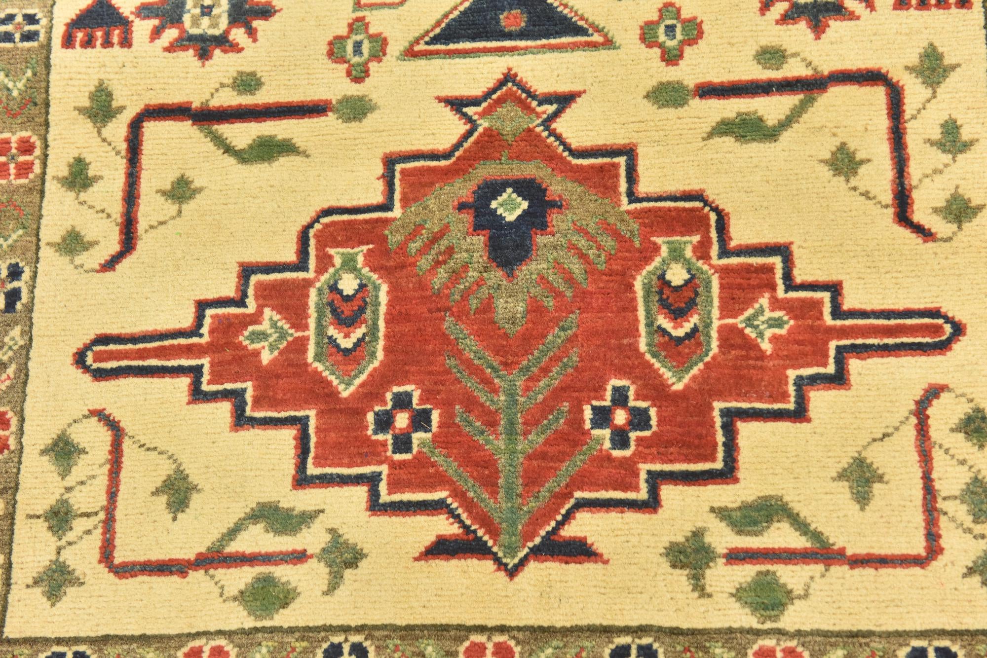 4' x 6' Hand Knotted Kazak Rug