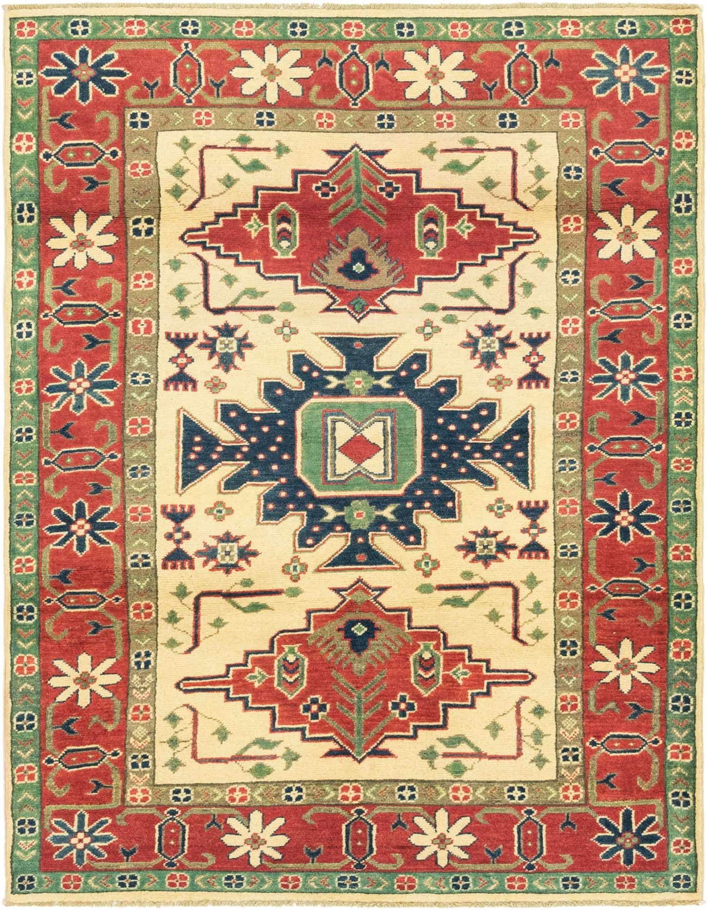 4' x 6' Hand Knotted Kazak Rug