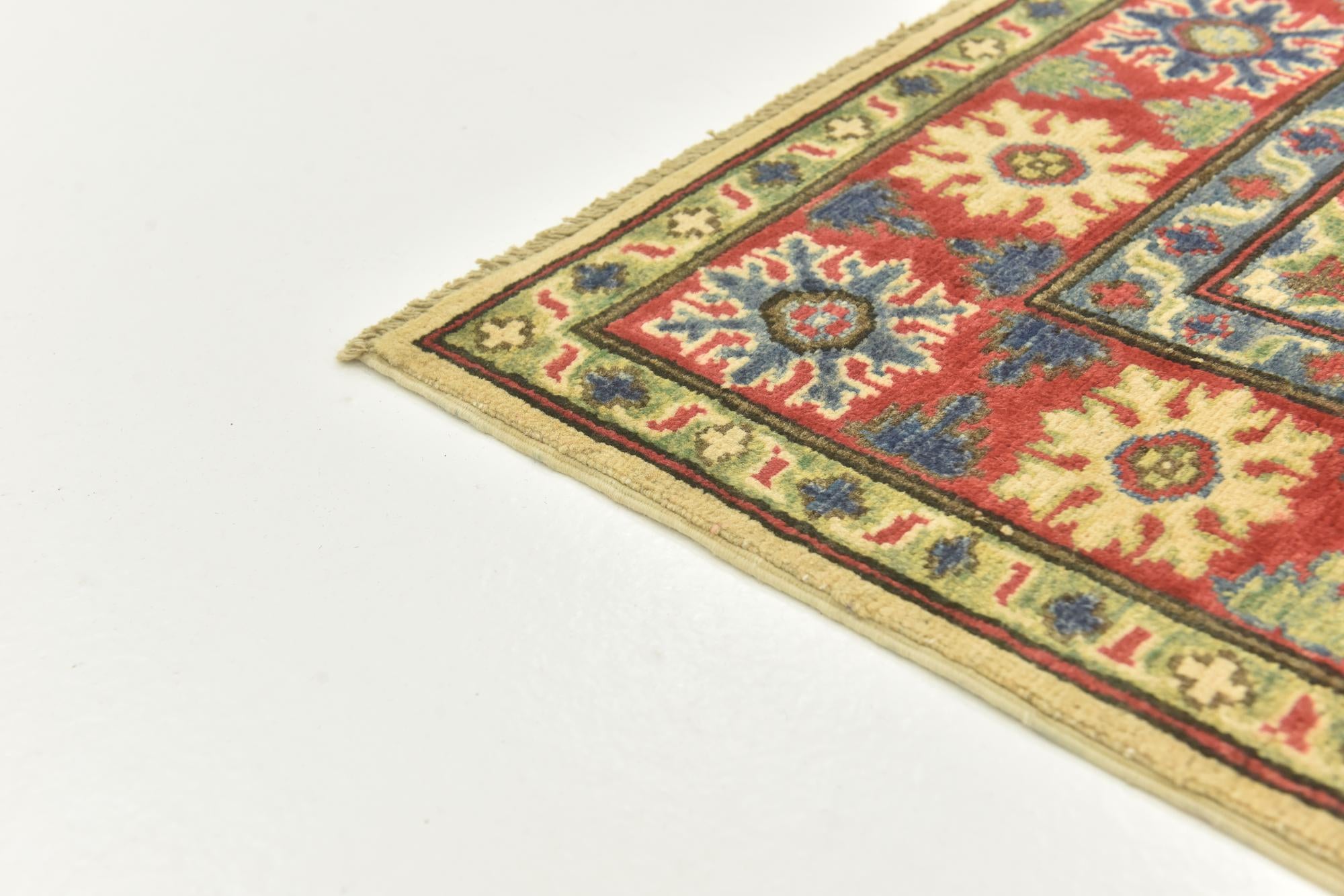 4' 2 x 6' Hand Knotted Kazak Rug