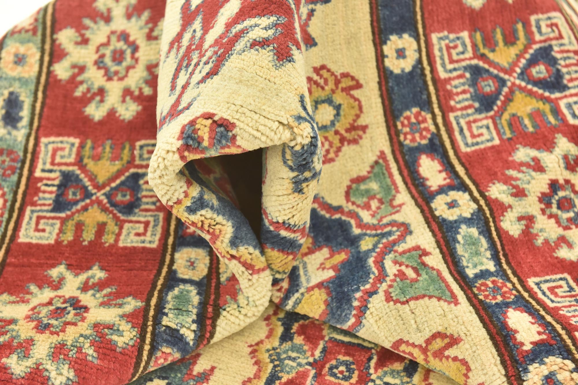 4' 2 x 6' 2 Hand Knotted Kazak Rug