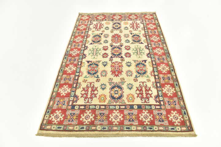 4' 2 x 6' 2 Hand Knotted Kazak Rug