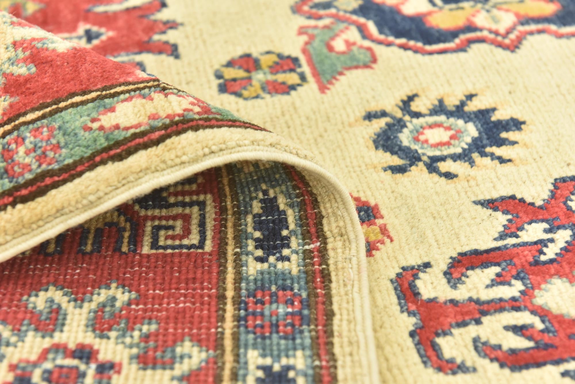 4' 2 x 6' 2 Hand Knotted Kazak Rug