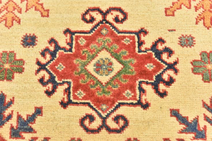 Detail image of 4' 1 x 6' Hand Knotted Kazak Rug