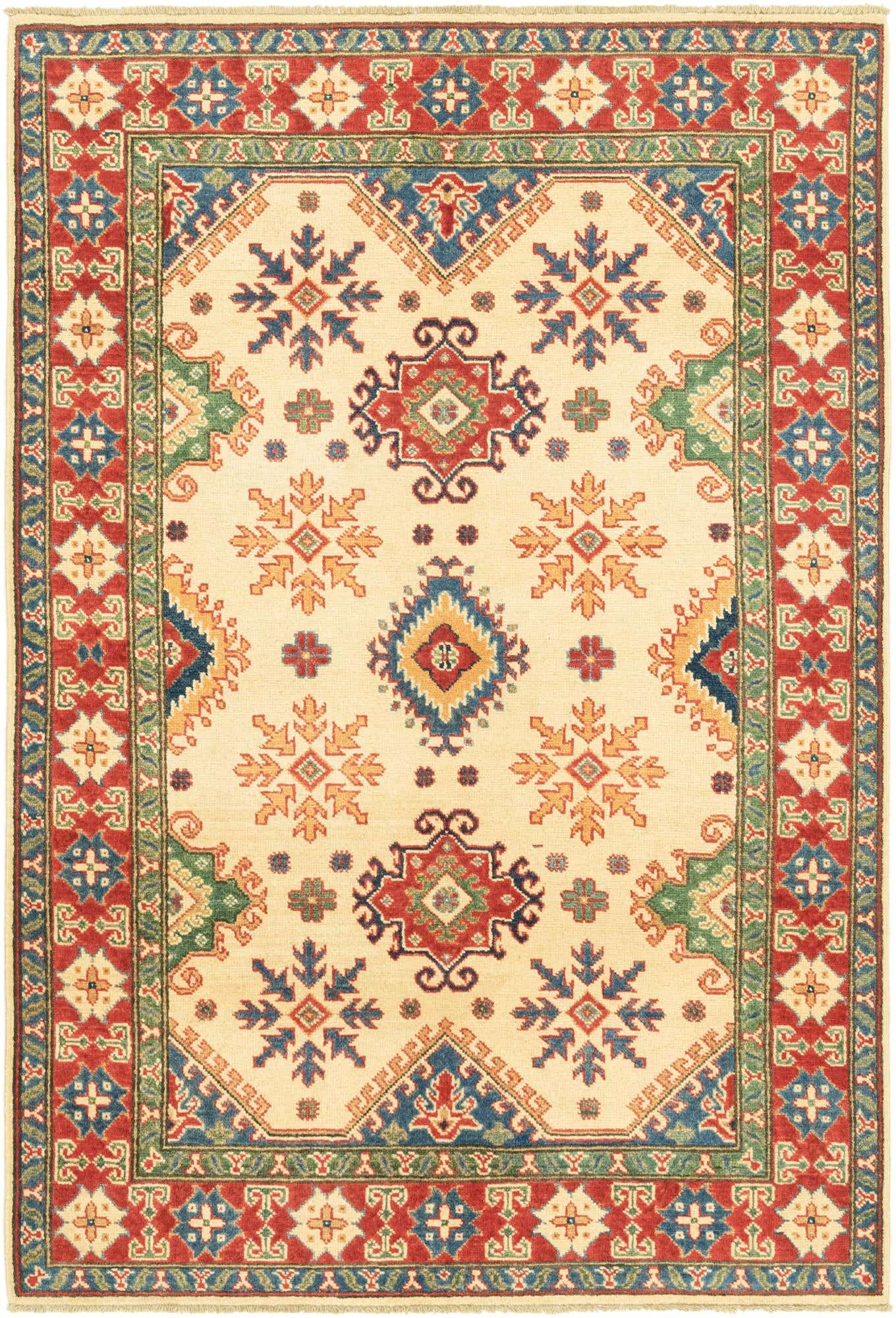 4' 1 x 6' Hand Knotted Kazak Rug