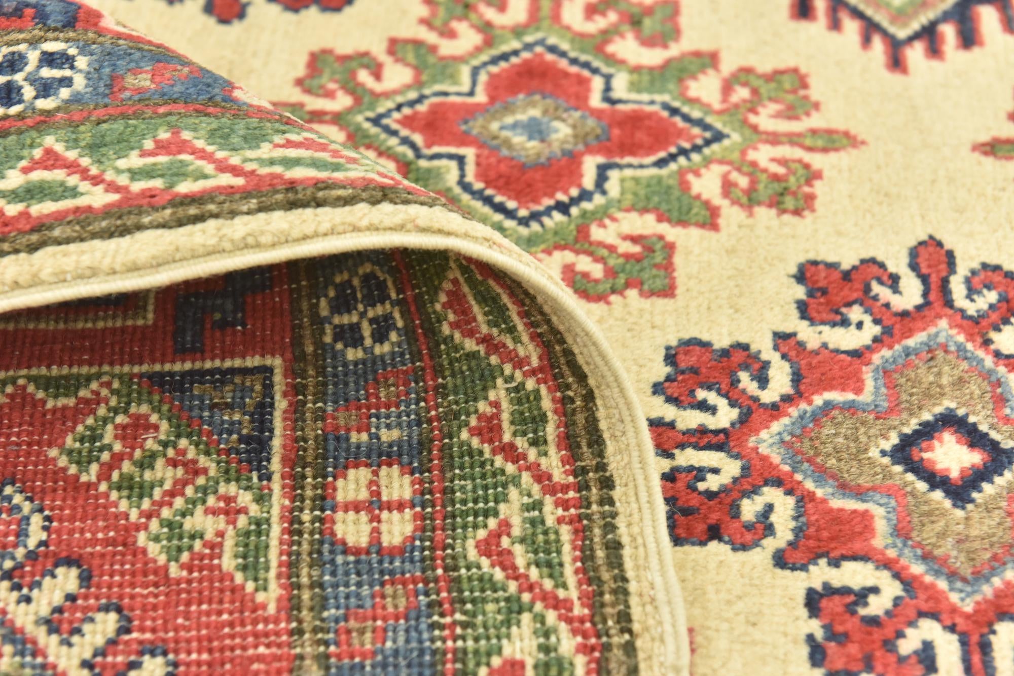 6' 2 x 9' 6 Hand Knotted Kazak Rug