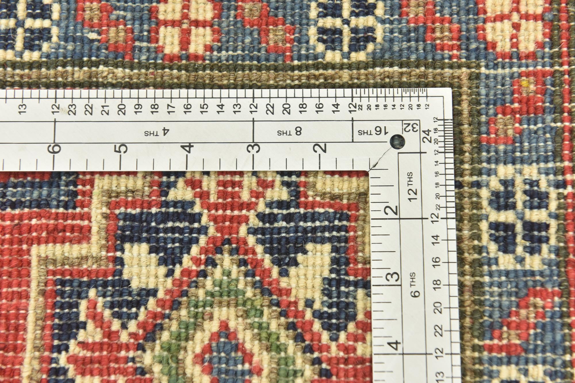 6' 2 x 9' 6 Hand Knotted Kazak Rug