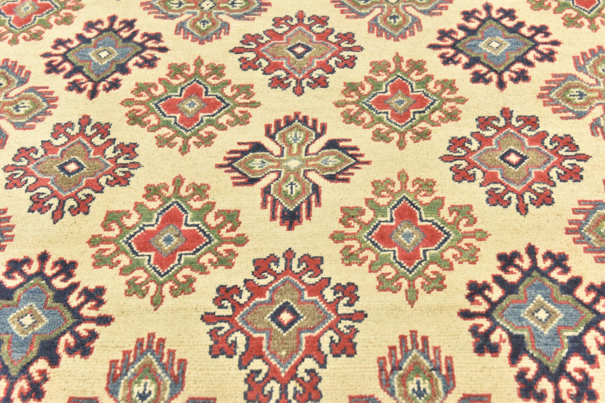 6' 2 x 9' 6 Hand Knotted Kazak Rug