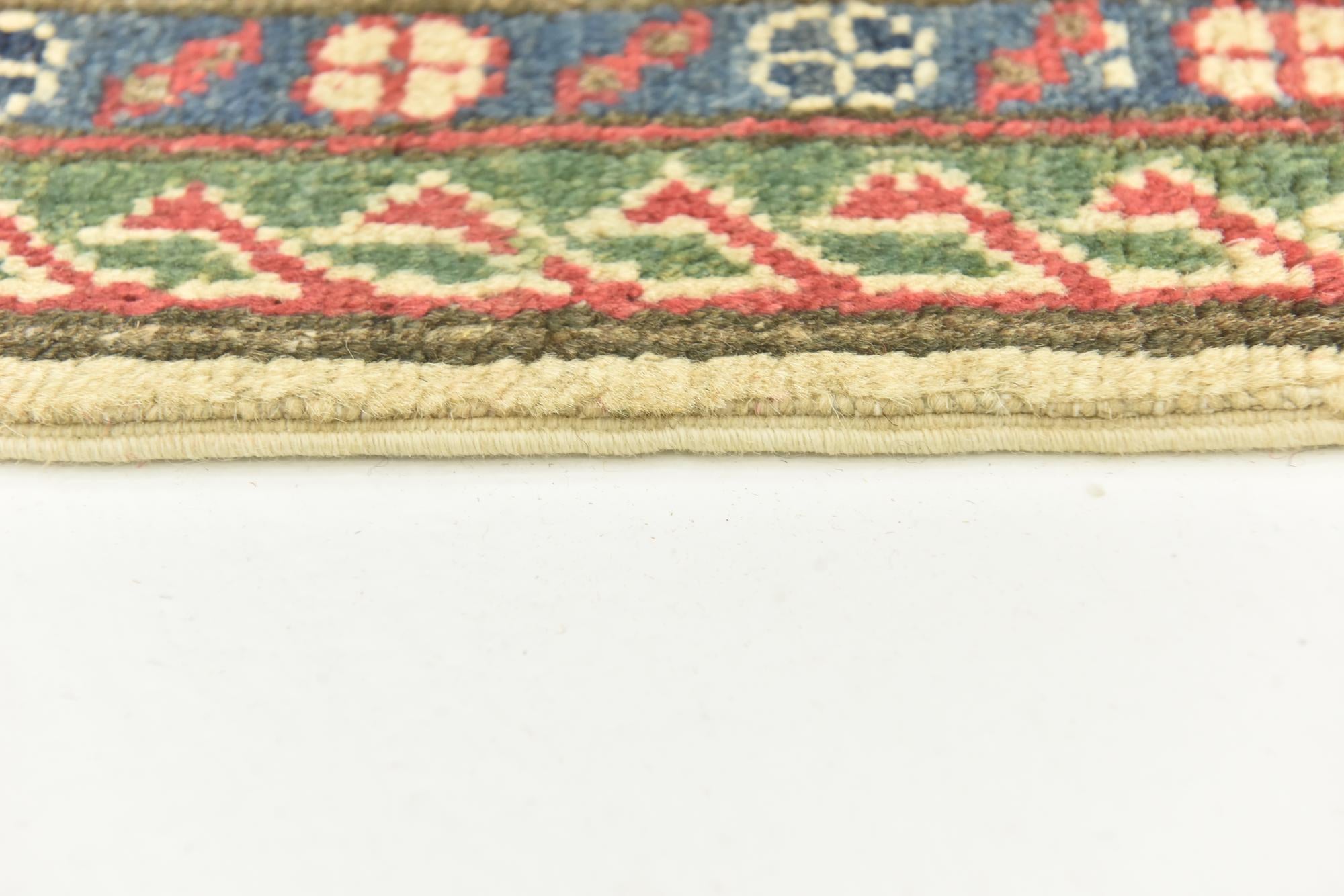 6' 2 x 9' 6 Hand Knotted Kazak Rug