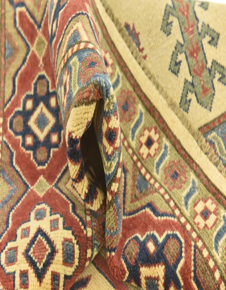 Detail image of 6' 3 x 9'  Hand Knotted Kazak Rug