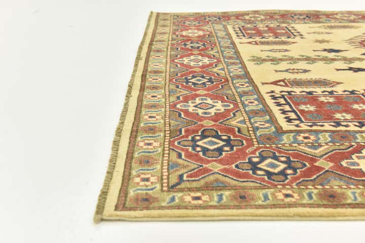 6' 3 x 9' Hand Knotted Kazak Rug