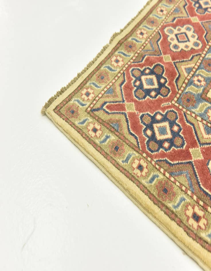 Detail image of 6' 3 x 9'  Hand Knotted Kazak Rug